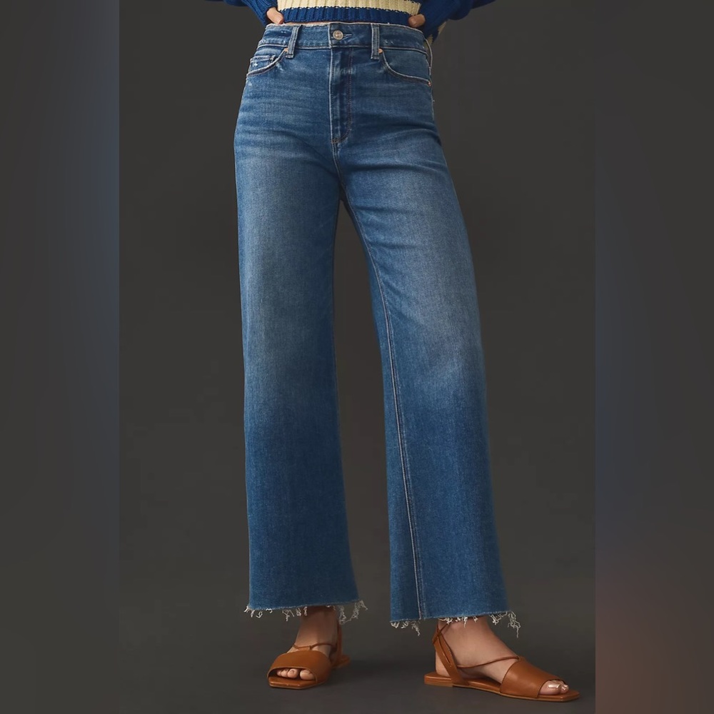 Paige Anessa Crop Wide-Leg Jeans